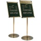 Grooved Felt Welcome Board Stand Mounted with Satin Silver Frame