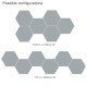 Eco-Friendly Hexagonal Noticeboard Tiles - Pack of 6