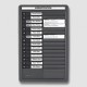 Indesign Message Centre In Out Staff Board - 15 Names