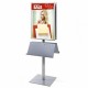 Info Pole with Optional Brochure Tray - Single / Double Sided