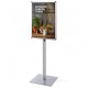 Info Pole with Optional Brochure Tray - Single / Double Sided