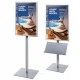 Info Pole with Optional Brochure Tray - Single / Double Sided