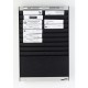 Klarity Document Control Panel in Satin Black | Document Size A4