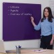 Large Coloured Glass Magnetic Writing Board