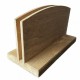 Curved Top Twin Panel Wooden Menu Holder