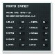 Econ Peg Letter Board  with Satin Silver Frame