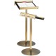 Maitre'd Scroll Menu Stand with Message Plate Printed with Your Text