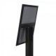 4 x A4 Black Freestanding Menu Display Case with Optional LED Illumination