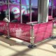 PVC Mesh Cafe Banner with Cross Beams Top & Bottom
