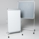 Double Sided Mobile Whiteboard/Felt Noticeboard