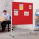 Mobile Flip Chart Noticeboard Combi