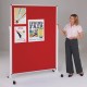 Height Adjustable Mobile Noticeboard