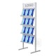 A4 Multipocket Brochure Stand | Single & Double Sided with Integrated Logo Panel