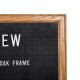 Econ Peg Letter Board  with Solid Oak Wood Frame