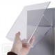 Wall Mounted Brochure Rack with Clear Pockets - 4 x A4