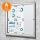 Interior/Sheltered Exterior Magnetic Noticeboard - B1 Fire Rated Option