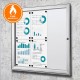 Interior/Sheltered Exterior Magnetic Noticeboard - B1 Fire Rated Option
