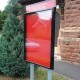 Sentinel Post Mounted Noticeboard with Printed Header