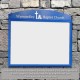 Sentinel Rail Mounted Exterior Noticeboard with Printed Header Plate