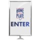 Standard Sign Frame For Retractable Barrier Post | Post Not Included
