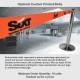 RollerPro 250 Xtra Retractable Belt Barrier with Integrated Roller in Black - 3.4 Metres