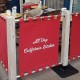 Rustic Solid Oak Cafe Barrier Post