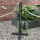 Rustic Post & Rope Barrier with Custom Engraving
