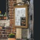 A2 Rustic Wooden Exterior Menu Display Case