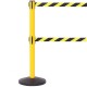 2 x 3.4m SafetyMaster Twin High Visibility Retractable Belt Barrier