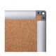 Natural Cork Noticeboard with Aluminium Frame - Rounded Safety Corners