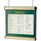 Ceiling Suspended Scroll Deluxe Menu Case