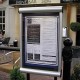 Rail/Post Mounted Scroll Menu Case with Optional Printing on Glazing
