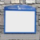 Sentinel Rail Mounted Exterior Noticeboard with Optional Printed Text