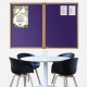 Shield Light Oak Effect Tamperproof Noticeboard - Fire Retardant