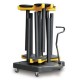 Shuttletrac 9 Post Vertical Storage Cart for Queue Barriers