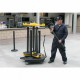 Shuttletrac 9 Post Vertical Storage Cart for Queue Barriers