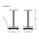 Shuttletrac 9 Post Vertical Storage Cart for Queue Barriers