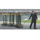 Shuttletrac 9 Post Vertical Storage Cart for Queue Barriers