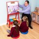 YoungStart Height Adjustable Small School Whiteboard Easel