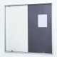 Lockable Combination Felt & Dry Wipe Noticeboard