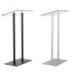 Tempered Glass Top Maitre'd Menu Stand/Lectern