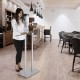 Tempered Glass Top Maitre'd Menu Stand/Lectern