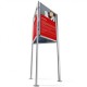 Triboard 3 Sided Poster Display Stand