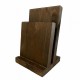 Twin Panel Wooden Menu Holder