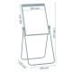 Loop Leg Height Adjustable Flip Chart Easel