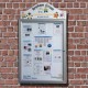 Cyclone External Noticeboard with Printed Header & Painted Frame