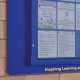 Weathershield Wall Mounted Noticeboard with Printed Sign