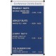 Grooved Felt Welcome Board with Satin Silver Frame & Printed Header
