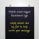 Wood Edged Chalkboard for Wall or Ceiling Hanging