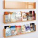 Beech Shelf Style Book & Magazine Wall Mounted Dispenser